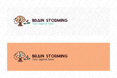 Brain Storming - Smart Learning Stock Logo Template