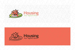 Housing - Real Estate Logo Design Template for Residential Properties
