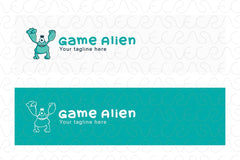 Game Alien - One Eyed Monster Stock Logo Template