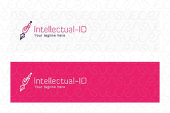 Intellectual ID - Iconic Linear Stock Logo Template for Author / Writer