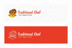 Traditional Chef - Turbanator Rajasthani Indian Person Face Stock Logo Template