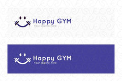 Happy Gym - Health & Fitness Stock Logo Template