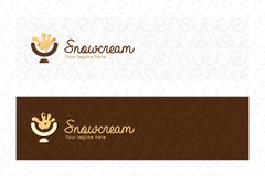 Snow Cream - Ice Cream Parlour Stock Logo Template