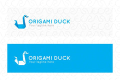 Origami Duck - Creative Bird Stock Logo Template