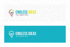 Endless Ideas - Inspirational and Smart Solutions Stock Logo Template