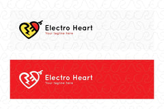 Electro Heart - Plug & Spark Iconic Stock Logo Template