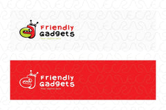 Friendly Gadgets - Cute Robotic Gadgets Stock Logo Template