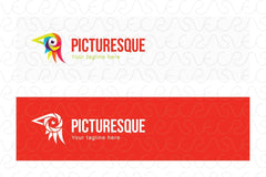 Picturesque - Colourful Bird Eye Stock Logo Template for Photography Studio