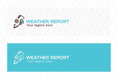 Weather Report - Abstract Nature Elements Stock Logo Template