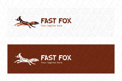 Fast Fox - Active Wild Animal Stock Logo Design