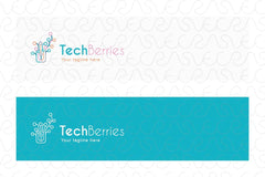 Tech Berries - Electronic Chip Plant Technical Stock Logo Template