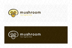 Mushroom - Fungi culture Stock Logo Template