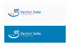 Dentist Smile - Abstract Objective Stock Logo Template