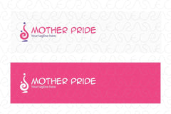 Mother Pride - Abstract Iconic Figurative Logo Design Template