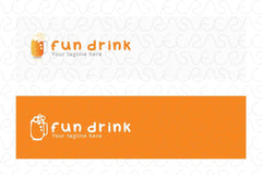 Fun Drink - Drink Bar Stock Logo Template
