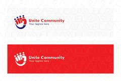 Unity Community - Collaborate Group Stock Logo Template