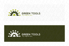 Green Tools - Mechanical Shapes Stock Logo Template