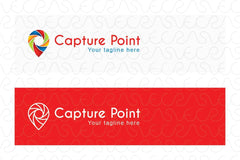 Capture Point - Address Marker Stock Logo Template for Photography Studio & Maps