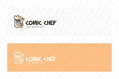Comic Chef - Cute Cook Stock Logo Template for Restaurant