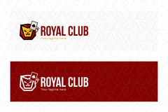 Royal Club - Abstract Lion Face Stock Logo Design Template
