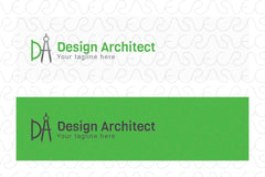 Design Architect - Alphabetic Monogram Stock Logo Template