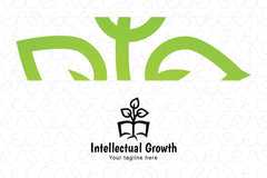  Intellectual Growth - Nature & Education Abstract Stock Logo Template