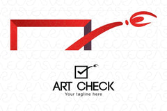 Art Check - Simple Iconic Stock Logo Template