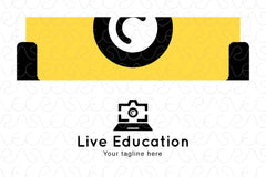 Live Education - Online Learning Tools Stock Logo Template