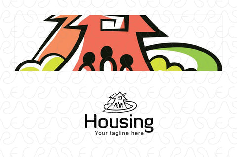 Housing - Real Estate Logo Design Template for Residential Properties