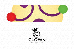 Clown - Amusing Joker Face Stock Logo Template for Entertainment & Creative Fields