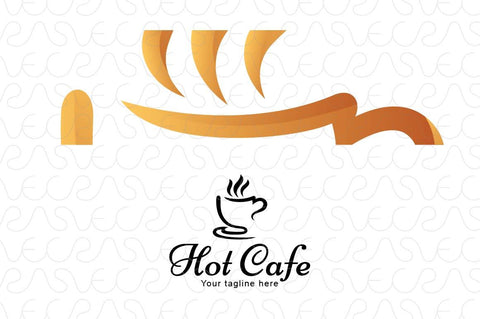 Hot Café - Creative Stock Logo Design Coffee Shop