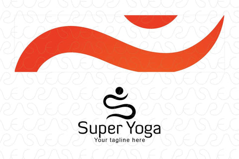 Super Yoga - Abstract Creative Iconic Figure Stock Logo Template