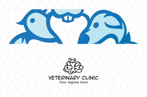 Veterinary Clinic - Pet Animal Hospital Stock Logo Template