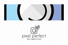 Pixel Perfect - Simple Creative Stock Logo Design for Photography 