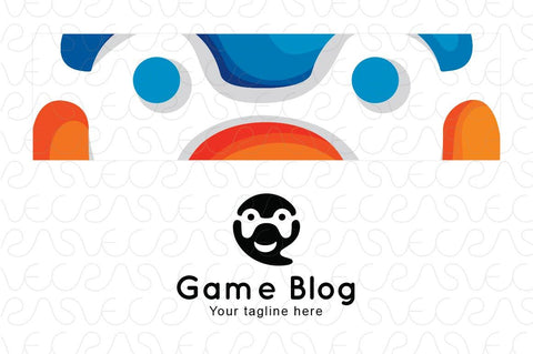 Game Blogger - Abstract Figurative Game Controller Stock Logo Template