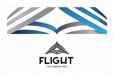 Flight - Upward Arrow Stock Logo Template for Aircraft