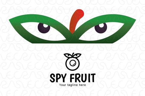 Spy Fruit - Hidden Camera Gadget Stock Logo Template for Security & Safety