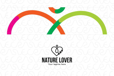 Nature Lover - Figurative Heart Iconic Stock Logo Design