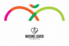 Nature Lover - Figurative Heart Iconic Stock Logo Design