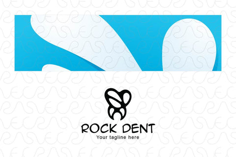 Rock Dent - Tooth Molar Stock Logo Template for Dentistry