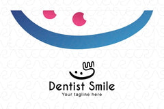 Dentist Smile - Abstract Objective Stock Logo Template