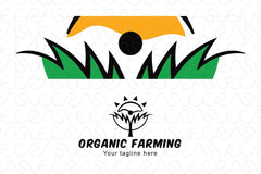 Organic Farming - Iconic Figurative Stock Logo Template