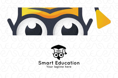 Smart Education - Intellectual Owl Bird Abstract Logo Design for Professional Consultant