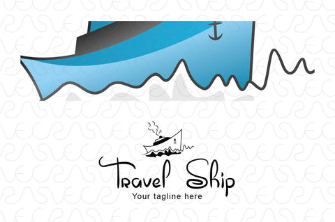 Travel Ship - Overseas Touring Stock Logo Template