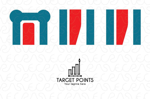 Target Points - Statistics Analysis Stock Logo Template for Company & Business Growth 