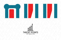 Target Points - Statistics Analysis Stock Logo Template for Company & Business Growth 