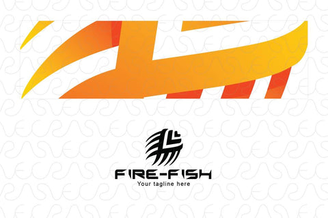 Fire- Fish - Creative Abstract Animal Stock Logo Template