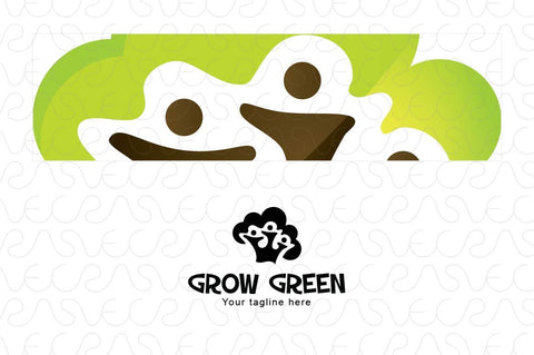 Grow Green - Nature Friendly Community Stock Logo Template