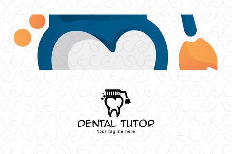 Dental Tutor - Intellectual Stock Logo Template for Dentistry Education & Oral Health Care