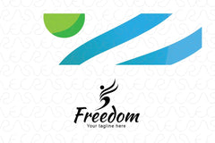 Freedom - Creative Abstract Figure Stock Logo Template